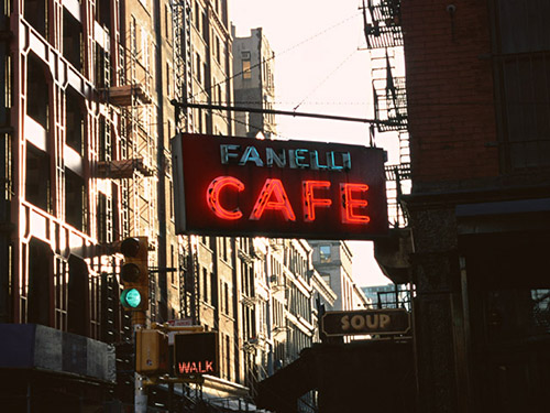 ニューヨークのカフェ